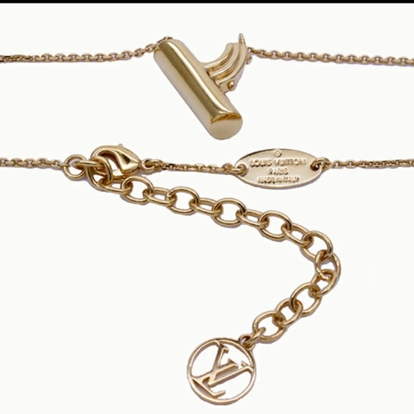Louis Vuitton Gold Tone LV & ME Letter Y Charm Necklace - Picture 3 of 13